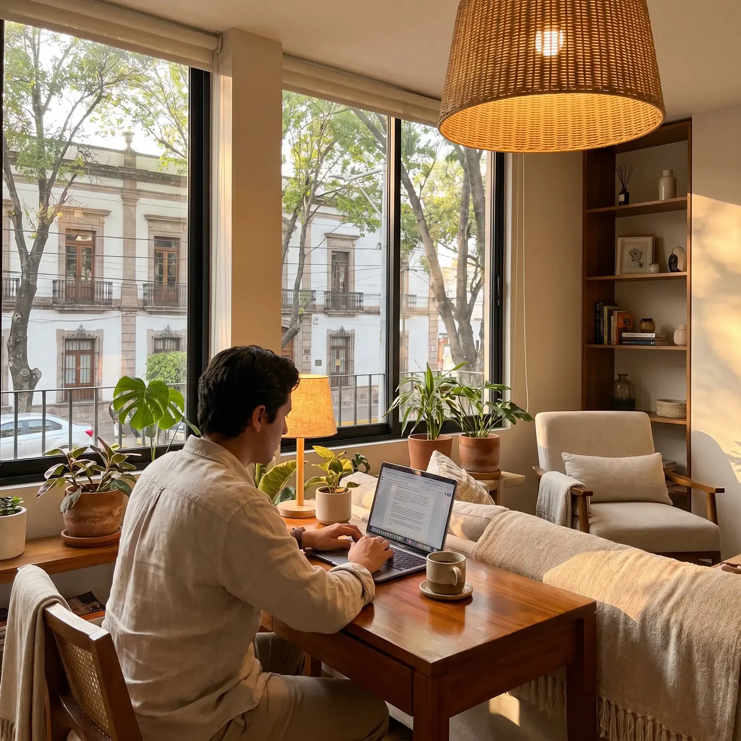 Remote work setup in Guadalajara